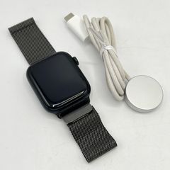 Apple Watch Series9 45mm GPS MR9Q3J/A+MXMT3FE/A ミッドナイトアルミニウム/ミッドナイトスポーツバンド スレートミラネーゼループ M/L アップルウォッチ 本体