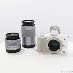 【美品】 Canon EOS Kiss M ダブルズームキット ホワイト Amazon | Canon ミラーレス一眼カメラ EOS Kiss M2 ダブルズーム