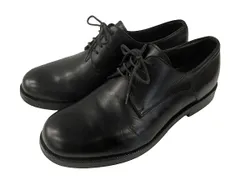 ボッテガヴェネタ BOTTEGA VENETA Plain Toe プレーントゥ レザーシューズ ビジネスシューズ 41 1/2 ブラック 革靴 本革 ☆AA★のサムネイル