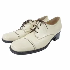 マックスマーラ MAX MARA レースアップシューズ ストレートチップ レザー ヒール 白 ホワイト系 36.5 約23.5cmのサムネイル