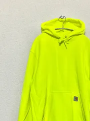 【Carhartt】プルオーバー パーカー L 蛍光色 カーハート 古着