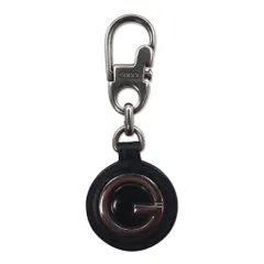 GUCCI イタリア製 キーリング キーホルダー チャーム レザー Gロゴ
