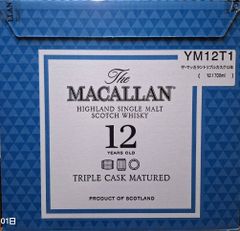 ザ・マッカラン トリプルカスク　12年　40°　700ml　12入　1ｹｰｽ