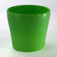プラ鉢 2.5号 ミニラウンド鉢 グリーン 幅8.5cm×高さ7.7cm 