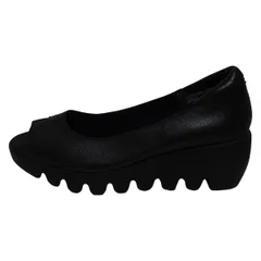 OCEANICA ヒルズアベニュー黒エナメル厚底シューズ23cm ヒルズアベニュー オセアニカ◇エナメル 厚底靴 本革 日本製