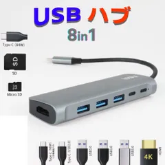 【中古品】8in1 USBハブ