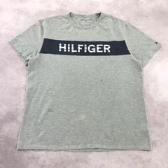 TOMMY HILFIGER トミー ヒルフィガー Tシャツ 半袖 古着 USED Vintage ヴィンテージ アメカジ プリント 刺繍 ロゴ 袖ワンポイント