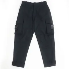 極美品□19AW DIOR×ALYX ディオール オム アリクス 933C124A4530 ローラーコースターバックル カーゴパンツ ブラック 46 伊製 正規のサムネイル