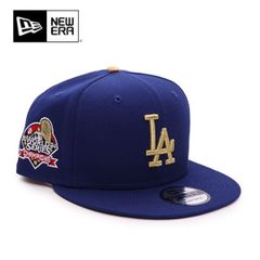 ニューエラ【ＮＥＷ ＥＲＡ】9FIFTY キャップ ワールドシリーズ チャンピオン ロサンゼ ルス・ドジャース ゴールドコレクション 帽子 海外限定 USモデル ロイヤルブルー