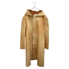 Martin Margiela 10 (マルタンマルジェラ) 14AW フード付きカウレザーハラコロングコートS30AM0288 SX8834のサムネイル