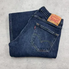 リーバイス　505　テーパード　デニムパンツ　ジーンズ　古着　濃紺　W30