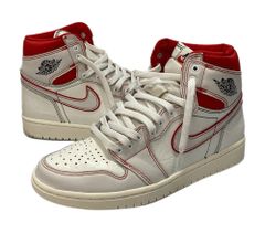 Nike Air Jordan 1 Retro High OG  ナイキ エアジョーダン1 レトロ ハイ OG セイル ユニバーシティ レッド 555088-160 メンズ靴 スニーカー ホワイト 26.5cm 101-shoes1754