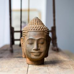 仏陀 ブッダ 仏頭 石像 インテリア バリ島 雑貨 オブジェ アンティーク