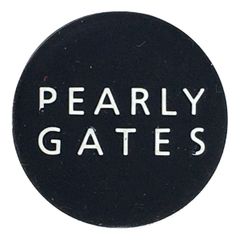 中古 パーリーゲイツ PEARLY GATES マーカー ブラック グリップエンドマーカー ホワイトロゴ