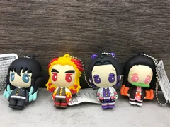 【現状渡し】鬼滅の刃　立体ラバーマスコット　4個セット/鬼滅の刃[フィギュア]/AI-01252288-4