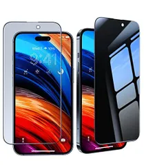 【数量限定】iPhone14プロ サラサラ 防指紋 気泡レス 高精度ガイド枠付き 用 用 SGS認証 2枚セット GlassGo-PG 保護フィルム 航空機材料 覗き見防止 Series ガラスフィルム iPhone14Pro 【米軍規格プライバシーを守れ】