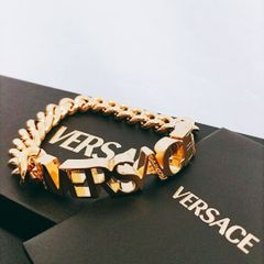 【新品未使用】VERSACE ヴェルサーチェ ブレスレット ロゴ チェーン