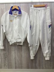 アディダス adidas 80s 日本製 デサント社 トレフォイルロゴ ジャージジャケット Lサイズ 平塚店　衣料品
