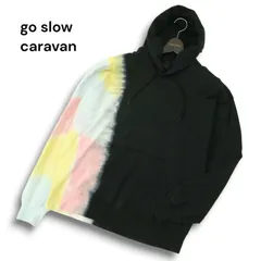 go slow caravan ゴースローキャラバン タイダイ★ スウェット カンガルーポケット プルオーバー パーカー Sz.3 メンズ