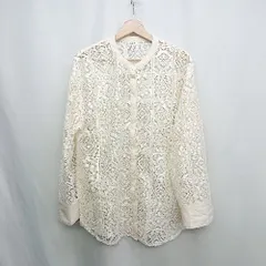 ◇ ⊂ JUNOAH ジュノア 長袖 シャツ サイズL ホワイト系 レディース E  【1411280027530】