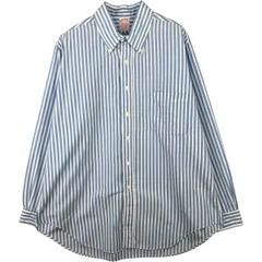 古着 80~90年代 ブルックスブラザーズ Brooks Brothers Est.1818 長袖 ボタンダウンストライプシャツ USA製 メンズXL相当/eaa589164