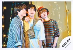 【中古】生写真(ジャニーズ) なにわ男子/長尾謙杜・藤原丈一郎・大橋和也/横型・上半身/「なにわ男子 First Arena Tour 2021 #なにわ男子しか勝たん」グッズオフショット/公式生写真