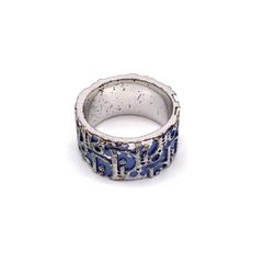 Dior オブリーク リング 指輪 シルバー ブルー 11号 - メルカリ