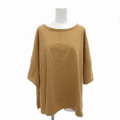 ロペ ROPE チュニックカットソー ドロップショルダー コットン 半袖 38 M 茶 ブラウン /FTのサムネイル