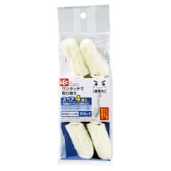 レック 激落ち ワンタッチ交換 トイレクリーナー ( 取り替え用 スペア 4個入 ) 防汚加工トイレ対応 ラバー加工 B00171