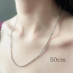 ネックレス レディース 女性 あずきメンズ silver925 3mm/50cm