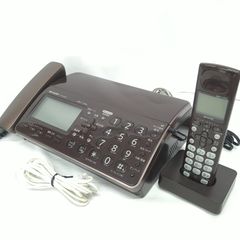 【中古／動作確認済み】シャープ デジタルコードレスFAX 子機1台付き 1.9GHz DECT準拠方式 ブラウン系 fappy（ファッピィ） UX-600CL-T