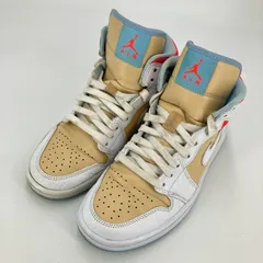 【イオン広店】 中古 NIKE AIR JORDAN | ナイキ　エアー　ジョーダン スニーカー Air Jordan 1 Mid SE CZ0774-200 ベージュ 24.5cm 【128】
