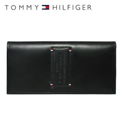 トミーヒルフィガー 財布 TOMMY HILFIGER 長財布 31TL19X017-001（0092-5640/01） ブラック 小銭入れ有 財布 ウォレット レザー（本革） トミー シンプルのサムネイル