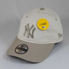 【ニューエラ正規品】ニューエラ New Era®  NEW ERA®  帽子 キャップ キッズ Youth 9TWENTY MLB 2-Tone ニューヨーク・ヤンキース アイボリー ペブルバイザー(商品番号：14671621)