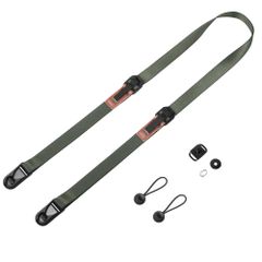新品 [Cobby] カメラストラップ 幅20mm アンカーリンクス 一眼レフ・ミラーレスカメラ・デジカメなど用 調節可能 クイックリリースプレート付 (グリーン)