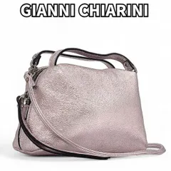 【小さくても主役級✨】　ジャンニキャリーニ　アリファS ショルダーバッグ 2WAY レザー　メタリックピンク