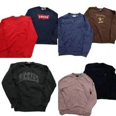 古着卸 まとめ売り ブランドMIX スウェット 7枚セット (メンズ Ｓ /Ｍ ) スラッシャー リーバイス ディッキーズ  中古 古着 NB1786