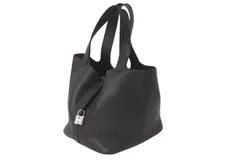 HERMES エルメス ピコタンロックMM ハンドバッグ □M刻印 トリヨンクレマンス カフェ シルバー金具 美品 中古 4c076426のサムネイル
