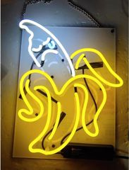 オーダーメイド　怒ったバナナ ネオン管 壁掛け アート看板　LED オリジナル