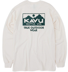 カブー KAVU メンズ トゥルーロゴ ロングスリーブ Tシャツ