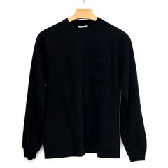 【楠本質店/元住吉】ユナイテッドアローズ/UNITED ARROWS　京都紋付　ポケット　ロンT　UA FRVR LS CO/CA KURO V2　ブラック　サイズ：M　メンズ　衣類【中古】