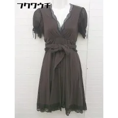 ◇ pride glide プライドグライド 半袖 膝丈 ワンピース サイズ36 ブラウン レディース 【中古】 【1105190004087】のサムネイル
