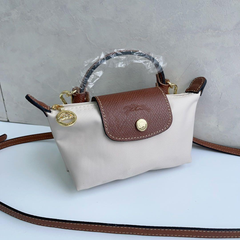 LONGCHAMP ロンシャン　トート ショルダーバッグ プリアージュ　XSミニバッグ　ホワイト