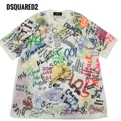 DSQUARED2 22SS アートプリントTシャツ S 半袖　メンズ　マルチカラー　アメカジ　夏