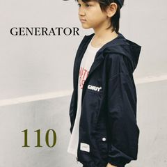 ジェネレーター GENERATOR フード ナイロンパーカー M(110-120cm) キッズ 黑