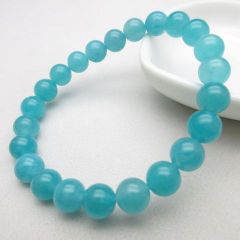 【アマゾナイトブレスレット】/size(15.5㎝)/モザンビーク産/838t1