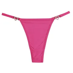 Tバックショーツ レディース シンプル 無地 ハートチャーム付き 両サイドアクセ ランジェリー セクシー 下着 インナー パンティー 単色 黒 白 茶 赤  rt-035