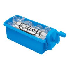 【氷を入れて回すだけ】ハック(HAC) クルクル瞬間ドリンク冷却器 ドリンククーラー 瞬間冷却 350・500ml缶に対応 屋内屋外兼用 HAC4604 ブルー(900839856)