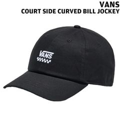 バンズ キャップ VANS COURT SIDE CURVED BILL JOCKEY BLACK フリーサイズ VN000HEABLK
