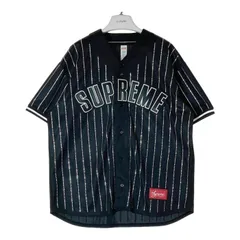 『☆最終値下げ☆』Supreme ストライプ ベースボールシャツ 2025年最新】Supreme Rhinestone Stripe Baseball Jerseyの人気